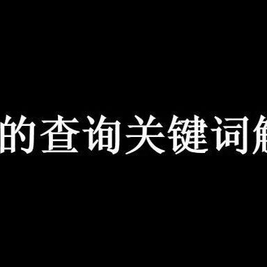 ES 的查询关键词解释